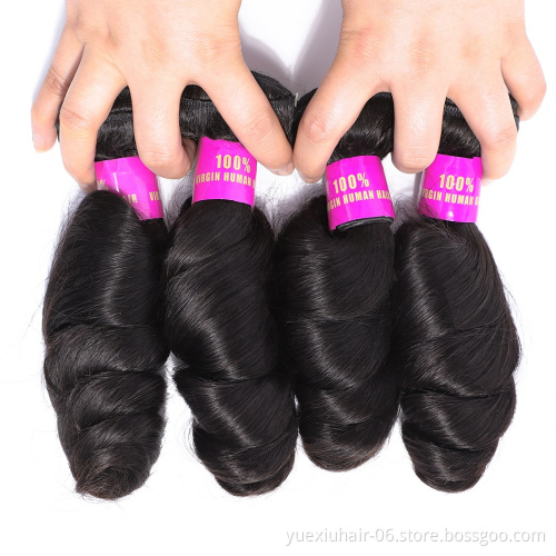 Free Sample Loose Wave Hair Bundles Unprocessed Virgin Hair Good Quality Malaysian Hair Bundles